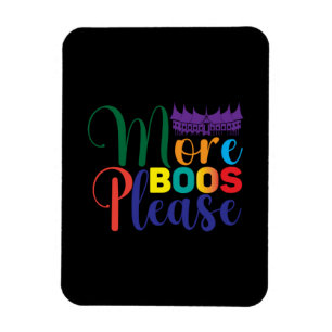 Halloween More Boos Please Birthday Magnet
