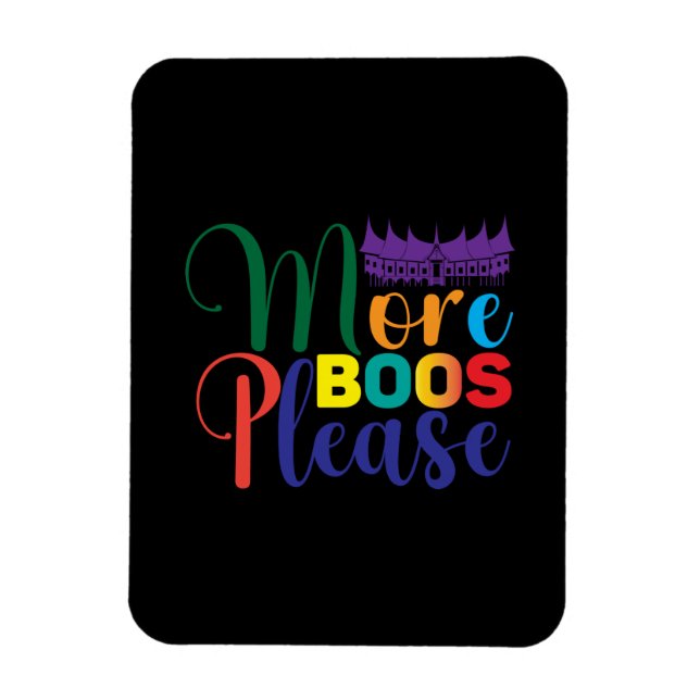 Halloween More Boos Please Birthday Magnet (Vertical)