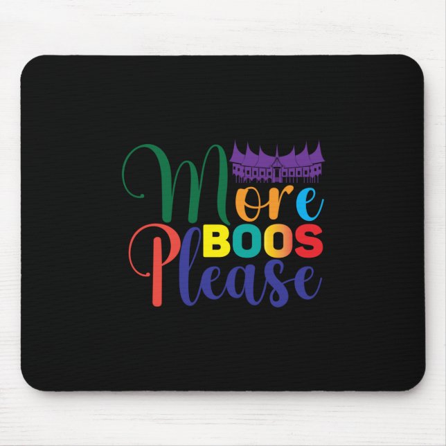 Halloween More Boos Please Birthday Mouse Pad (Front)