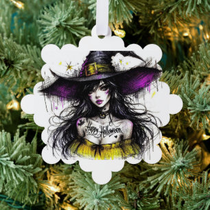 Halloween more enchanting with 'Happy Halloween' Ornament Card