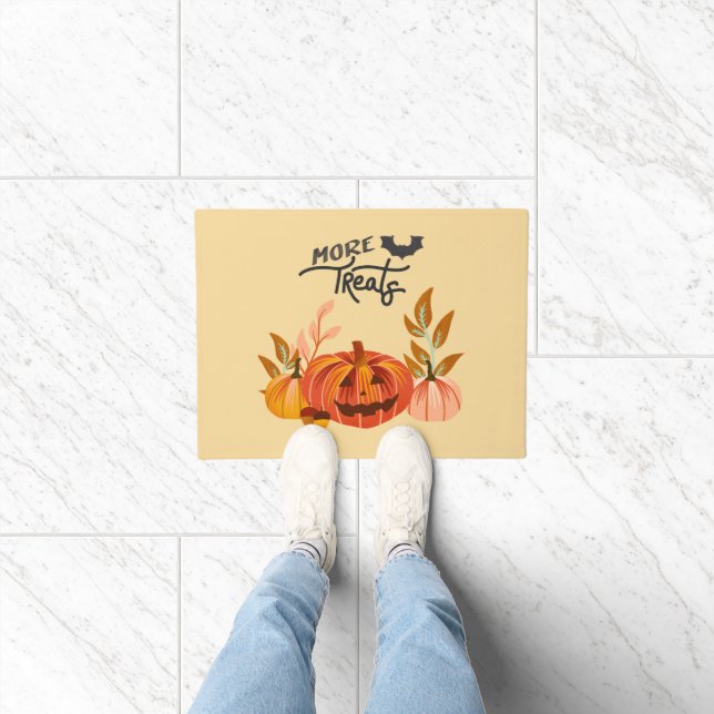 Halloween ・ MORE TREATS Neutral foot mat (Indoor)