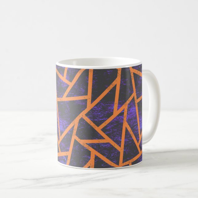Halloween mosaic patttern coffee mug (Front Right)