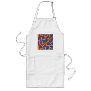 Halloween mosaic patttern long apron