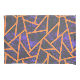 Halloween mosaic patttern pillowcase