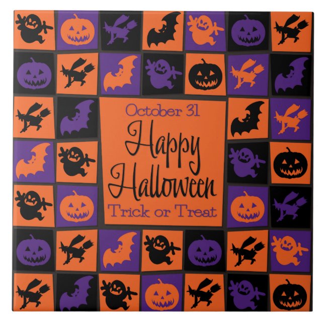 Halloween mosaic tile (Front)