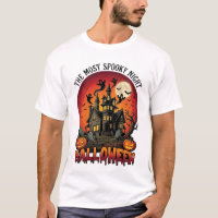 Halloween Most Spooky Night Haunted House Ghosts P