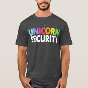 Halloween Mother Daughter Costume Unicorn Security T-Shirt