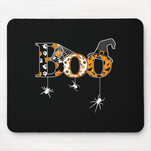 Halloween Motif - Boo  Mouse Pad (Front)