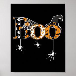 Halloween Motif - Boo  Poster