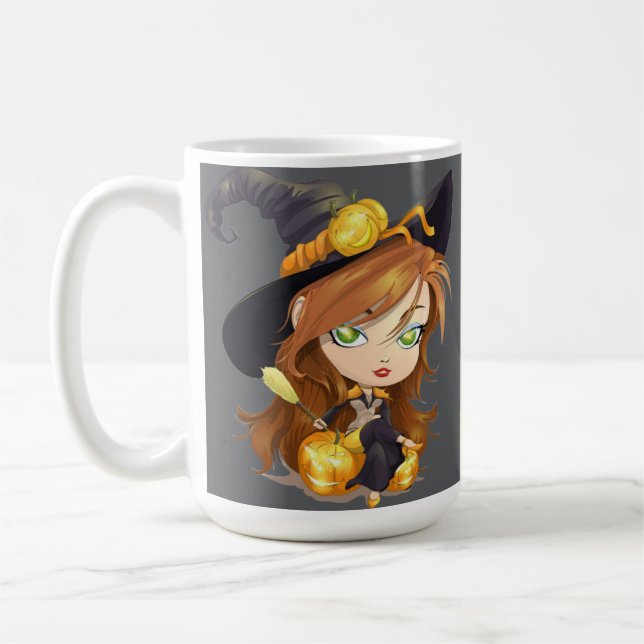 Halloween Mug - Éffrayant & mignonne Fall Coffee C (Gauche)