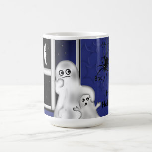 Halloween Mug/Ghost and Moon Coffee Mug