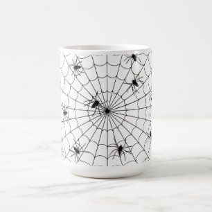 Halloween Mug/Spiders and Spider web Coffee Mug