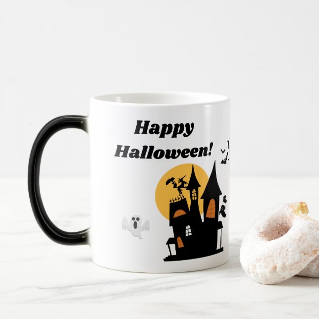 Halloween Mugs (With Donut)