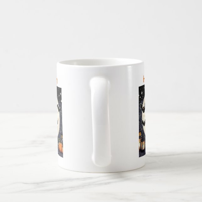Halloween mugs with a cat theme (Handle)