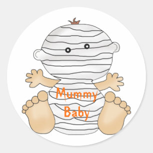 Halloween Mummy Baby Fun Stickers