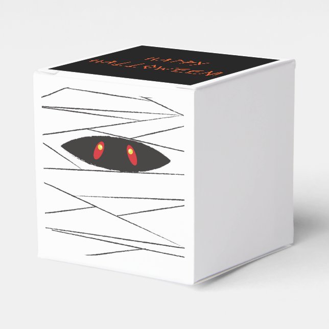 Halloween Mummy Favor Box (Front Side)