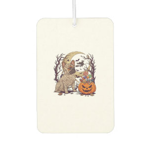 Halloween Mummy French Bulldog Pumpkin Candy Witch Air Freshener