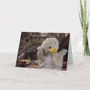 Halloween Mummy. Greeting Card