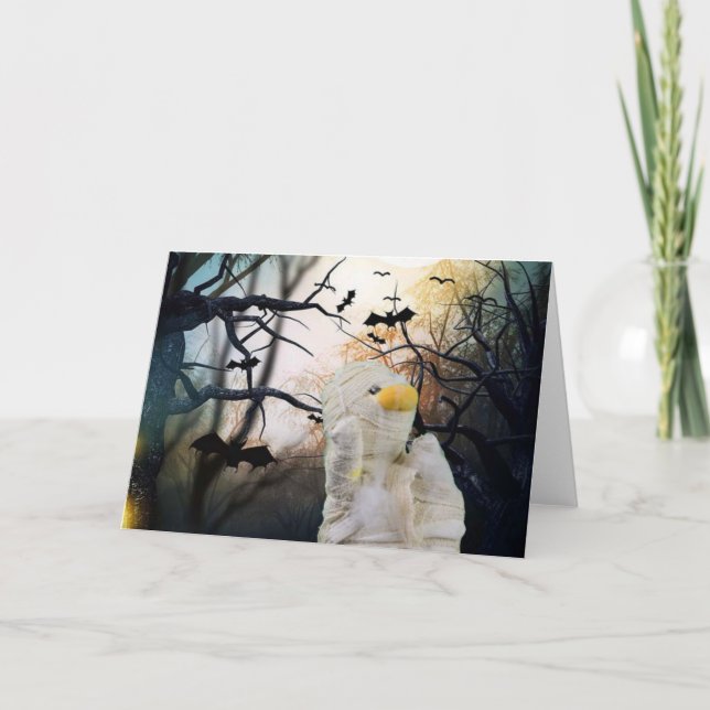 Halloween Mummy. Greeting Card (Front)