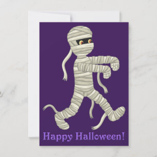 Halloween Mummy Greeting Card