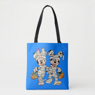 Halloween Mummy Mickey & Minnie Tote Bag