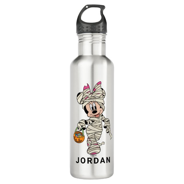 Halloween Mummy Minnie Mouse 710 Ml Water Bottle (Front)