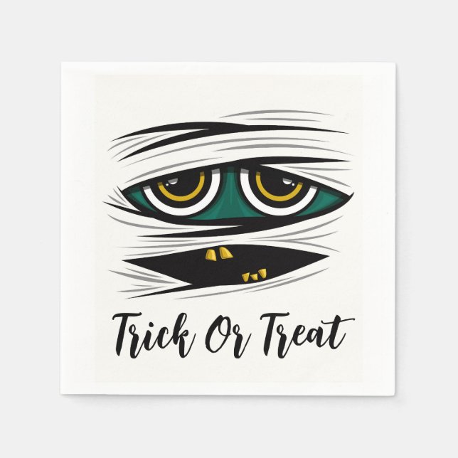 Halloween Mummy Napkin (Front)