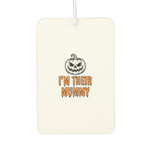 Halloween Mummy Pumpkin Vintage Engraving Shirt De Air Freshener