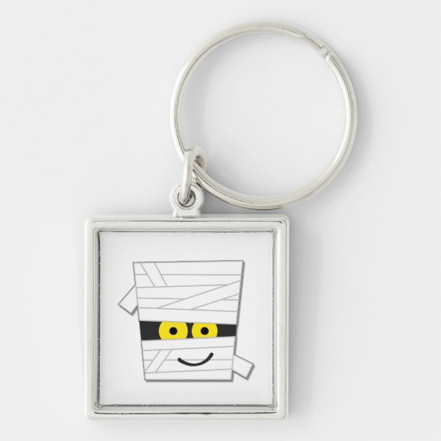 Halloween Mummy Tshirts and Gifts Keychain (Front)