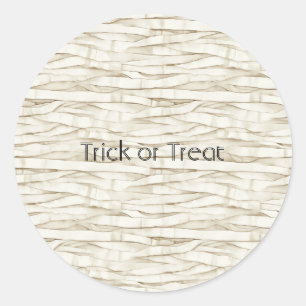 Halloween Mummy Wrap Classic Round Sticker