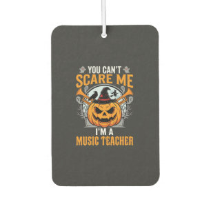 Halloween Music Teacher Scary Pumpkin Graphic Air Freshener