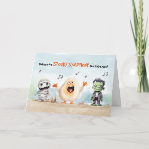 Halloween Musical Monsters Card