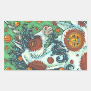HALLOWEEN MUSTANG, WILD PINTO UNICORN STICKERS