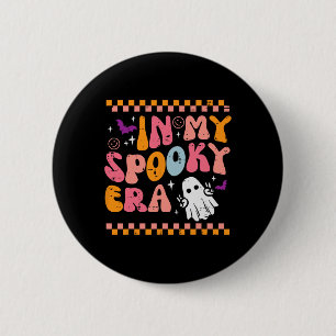 Halloween My Spooky Era Retro Costume Groovy Men W 2 Inch Round Button