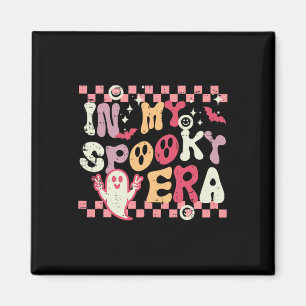 Halloween My Spooky Era Retro Costume Groovy Women Magnet
