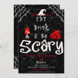 Halloween Mystery Dinner Eat Drink Be Scary Party Invitation<br><div class="desc">Customize for your event</div>