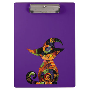 Halloween/mystical/cat/fall clipboard