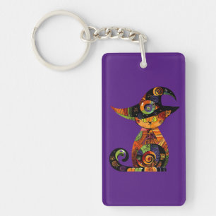 Halloween/mystical/cat/fall keychain