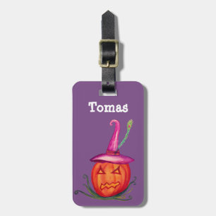 Halloween   Name Luggage Tags for Kids