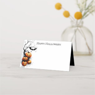 Halloween Name Place Cards