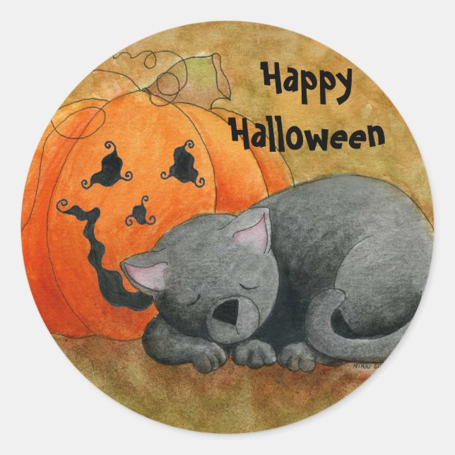 Halloween Nap Sticker (Front)