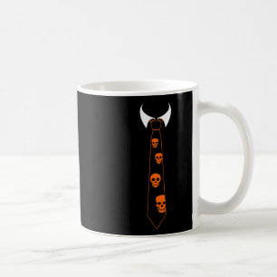 Halloween Necktie Skeleton Halloween Costume Coffee Mug