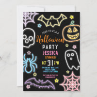 Halloween Neon Kids Party Glow Dark Party