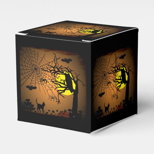 Halloween Night , Happy Halloween! Favor Box (Front Side)
