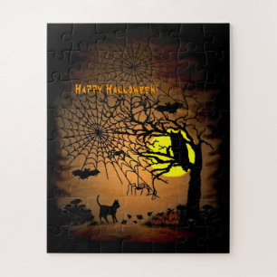 Halloween Night , Happy Halloween ! Jigsaw Puzzle
