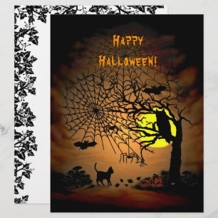Halloween Night , Happy Halloween! Letterhead