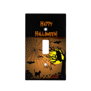 Halloween Night , Happy Halloween! Light Switch Cover
