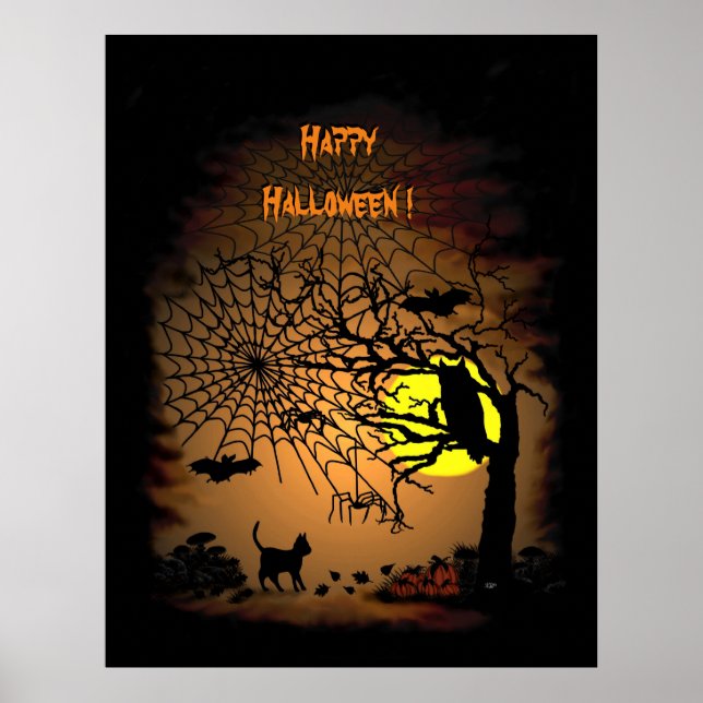 Halloween Night , Happy Halloween ! Poster (Front)