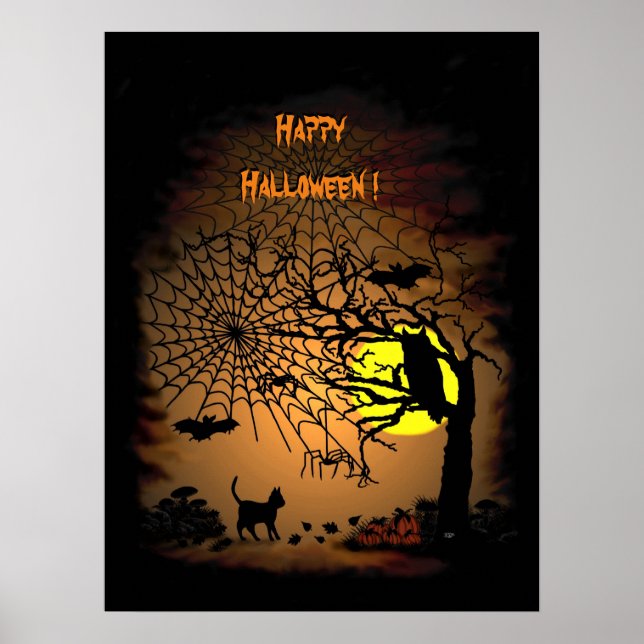 Halloween Night , Happy Halloween ! Poster (Front)