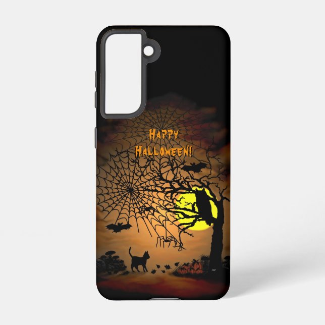 Halloween Night , Happy Halloween! Samsung Galaxy S21 Case (Back)